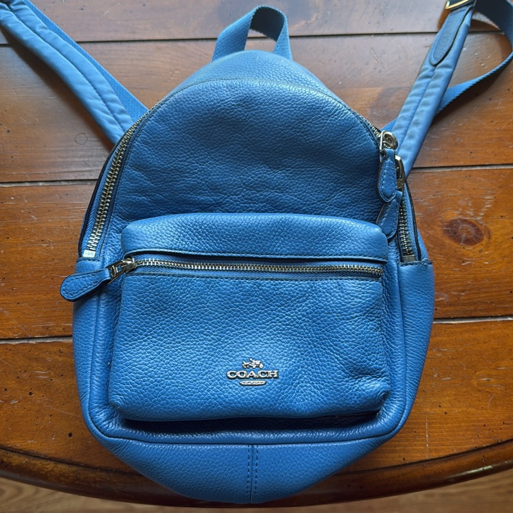 Coach Blue Small Backpack